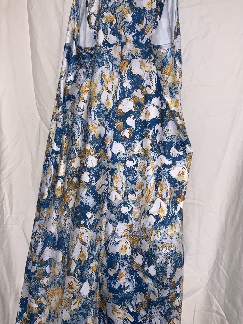 Noracora Blue & White sleeveless Maxi dress.